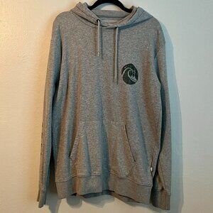 Men's Quiksilver Gray Hoodie - Size Large